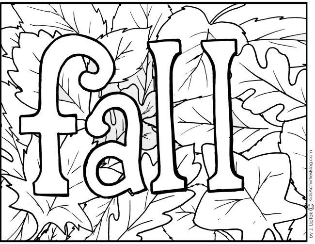 Free Fall Printable Coloring Sheets For Kids
 4 Free Printable Fall Coloring Pages