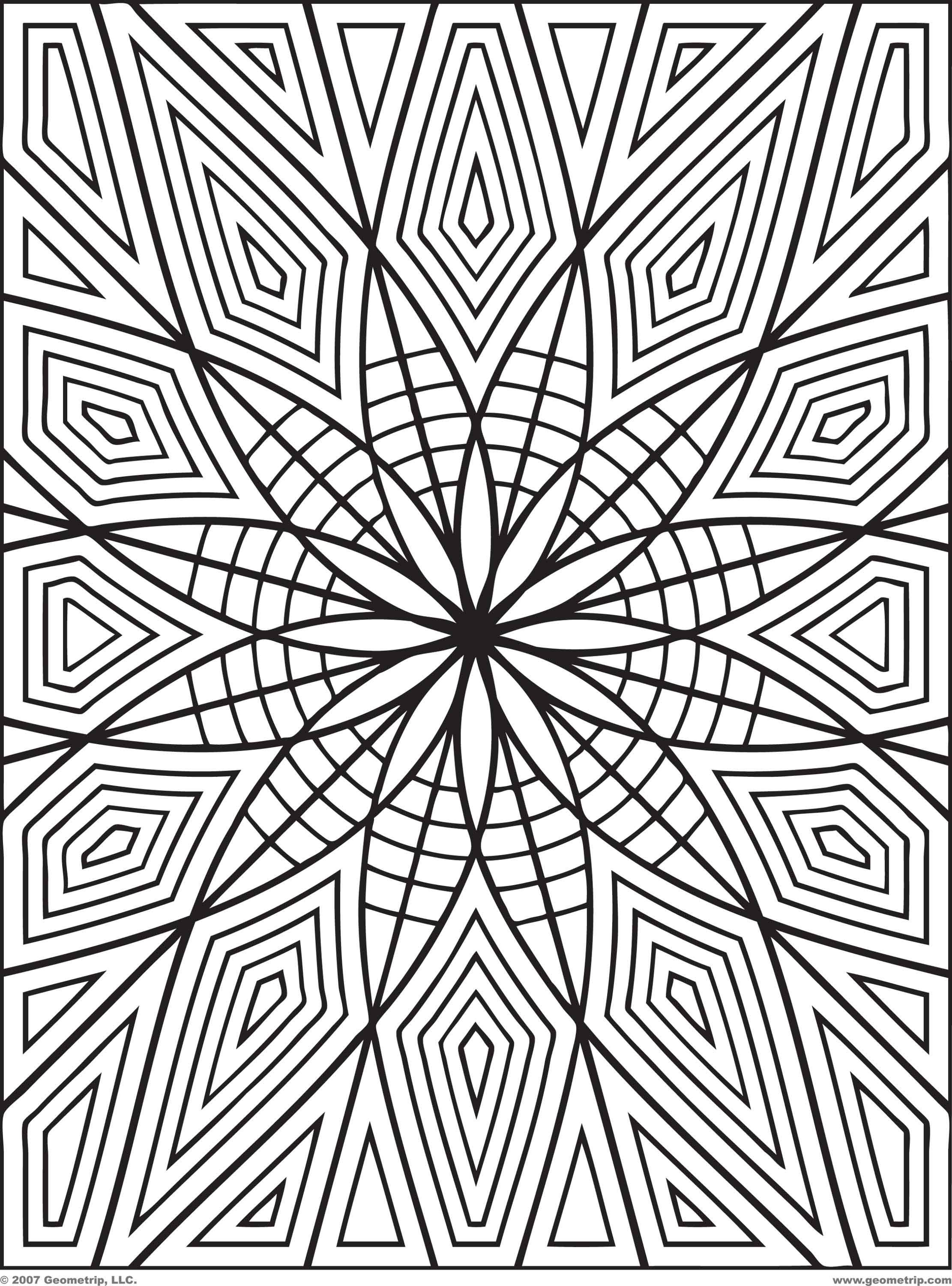 Free Geometric Coloring Pages For Adults
 Free Geometric Coloring Pages For Adults Printable Kids