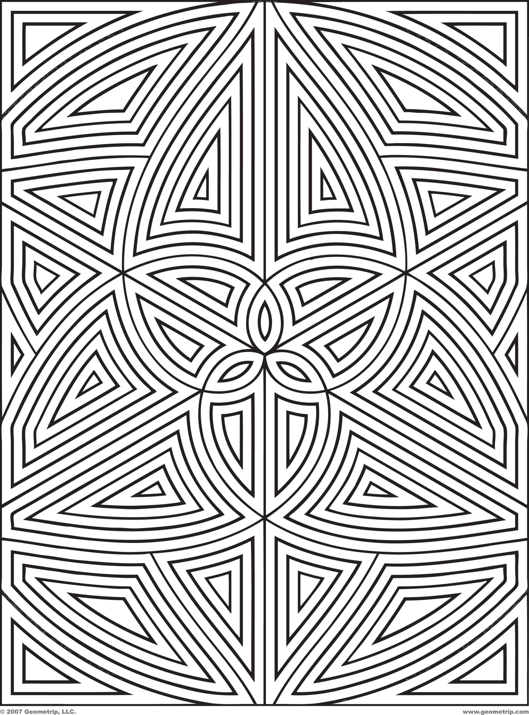 Free Geometric Coloring Pages For Adults
 Many Geometric Pattern Coloring Pages for Adults