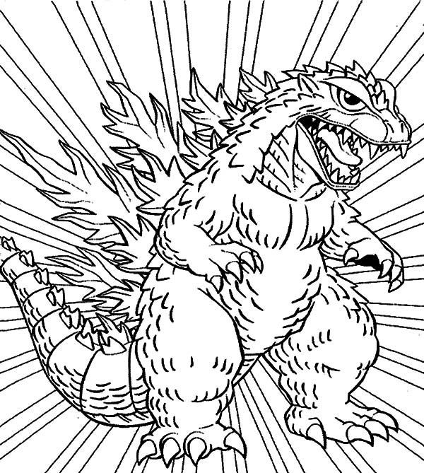 Free Godzilla Coloring Pages For Kids
 Godzilla Godzilla Coloring Pages for Kids