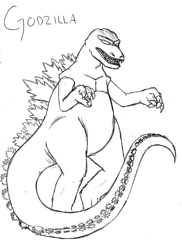 Free Godzilla Coloring Pages For Kids
 Printable Godzilla Coloring Pages Coloring Home