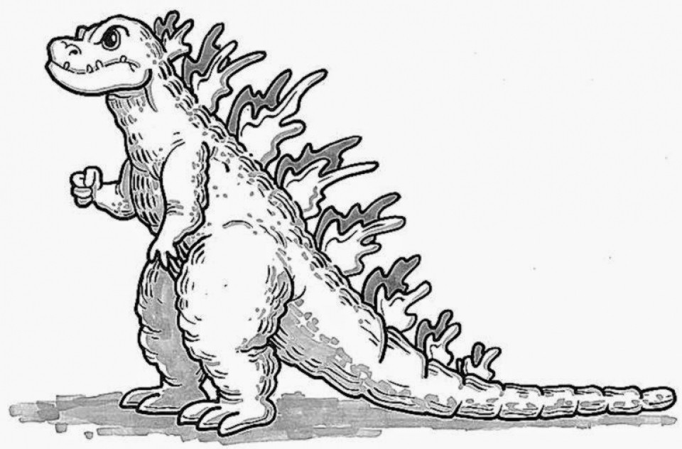 Free Godzilla Coloring Pages For Kids
 Get This Free Printable Godzilla Coloring Pages for Kids