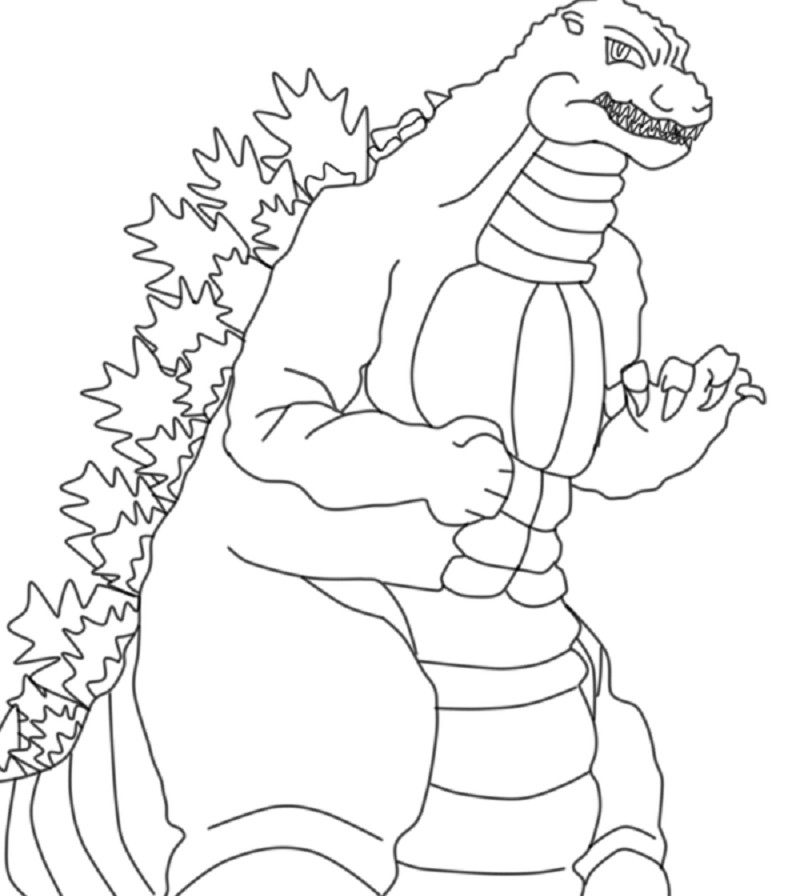 Free Godzilla Coloring Pages For Kids
 Godzilla Coloring Pages to Print Free