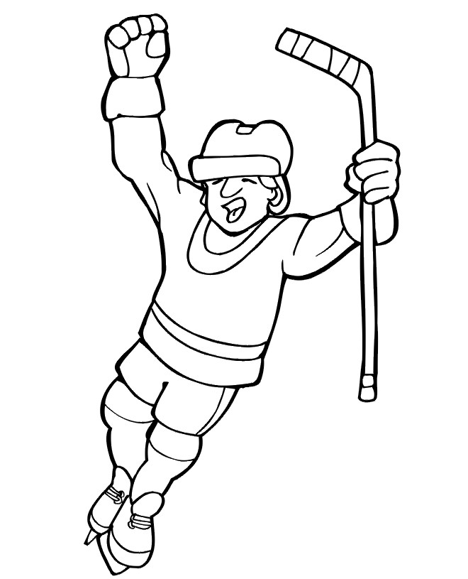 Free Hockey Coloring Pages For Kids
 Printable Hockey Coloring Pages AZ Coloring Pages