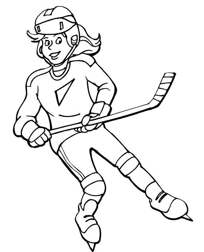 Free Hockey Coloring Pages For Kids
 Free Printable Hockey Coloring Pages For Kids