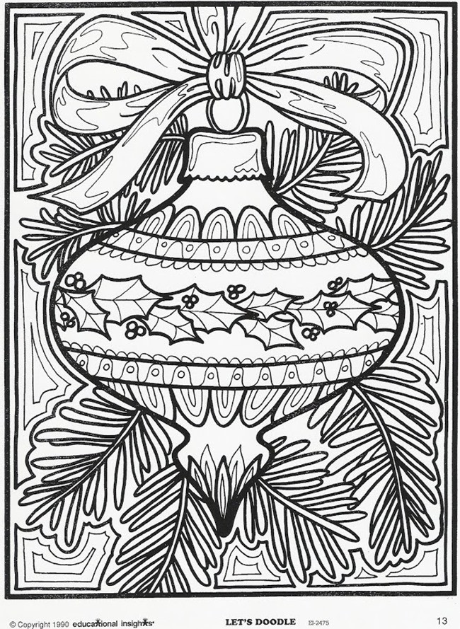 Free Holiday Coloring Pages For Adults
 21 Christmas Printable Coloring Pages