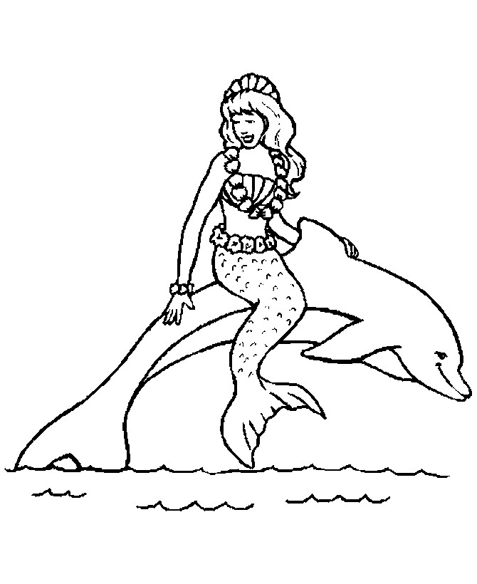 Free Mermaid Coloring Pages
 Free Printable Mermaid Coloring Pages For Kids
