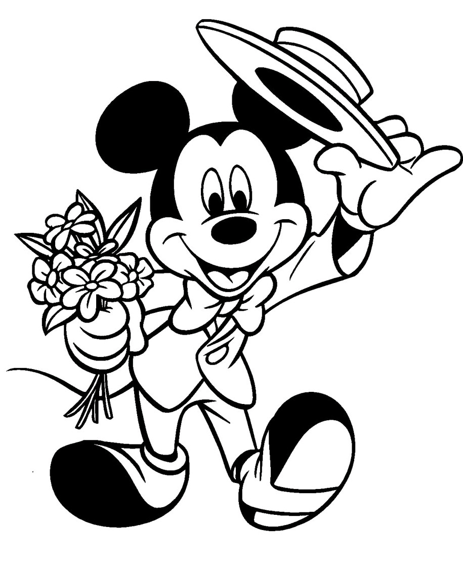Free Mickey Mouse Coloring Pages
 Interactive Magazine DISNEY VALENTINE COLORNG PAGES WITH