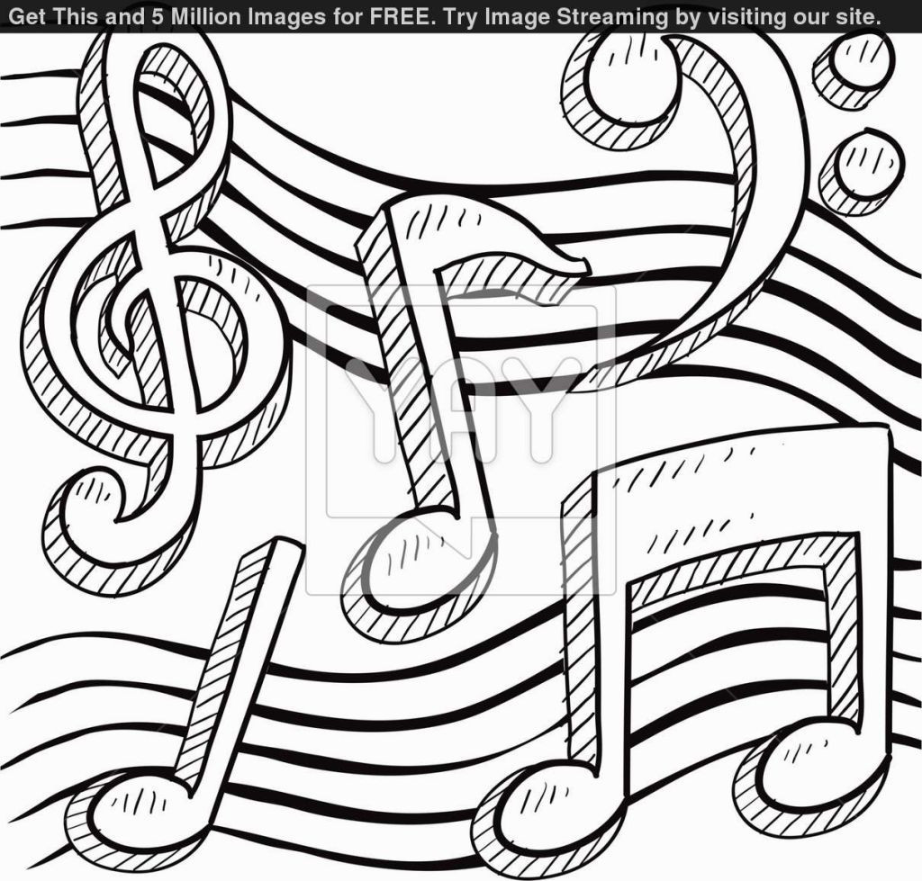 Free Music Coloring Pages
 Music Notes Coloring Sheets Coloring Pages