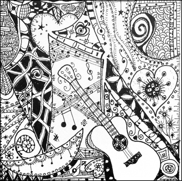 Free Music Coloring Pages
 Printable Adult Coloring Pages JPG AI Illustrator Download