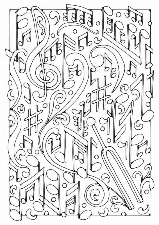 Free Music Coloring Pages
 Music coloring pages