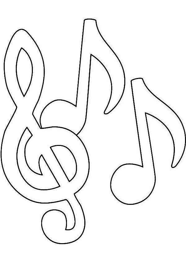 Free Music Coloring Pages
 Music Notes Coloring Pages