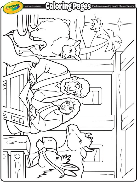 Free Nativity Coloring Pages
 Nativity Manger Coloring Page