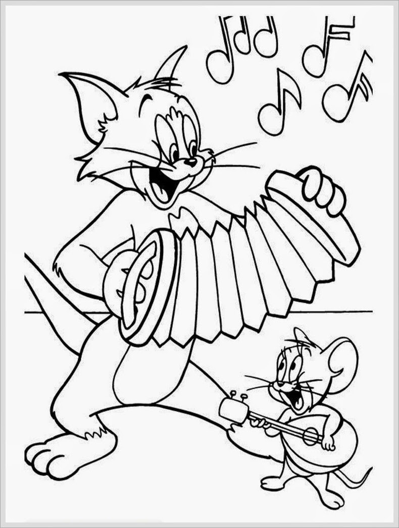 Free Online Coloring Books
 Tom And Jerry Coloring Pages