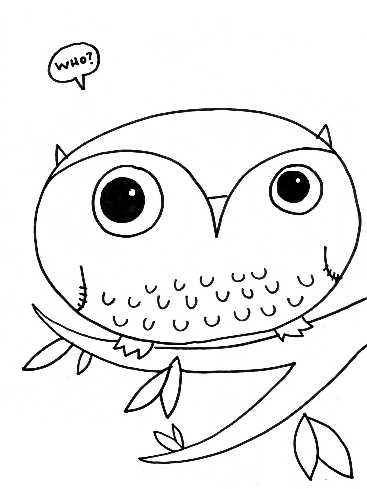 Free Owl Coloring Pages
 Free Printable Owl Coloring Pages For Kids