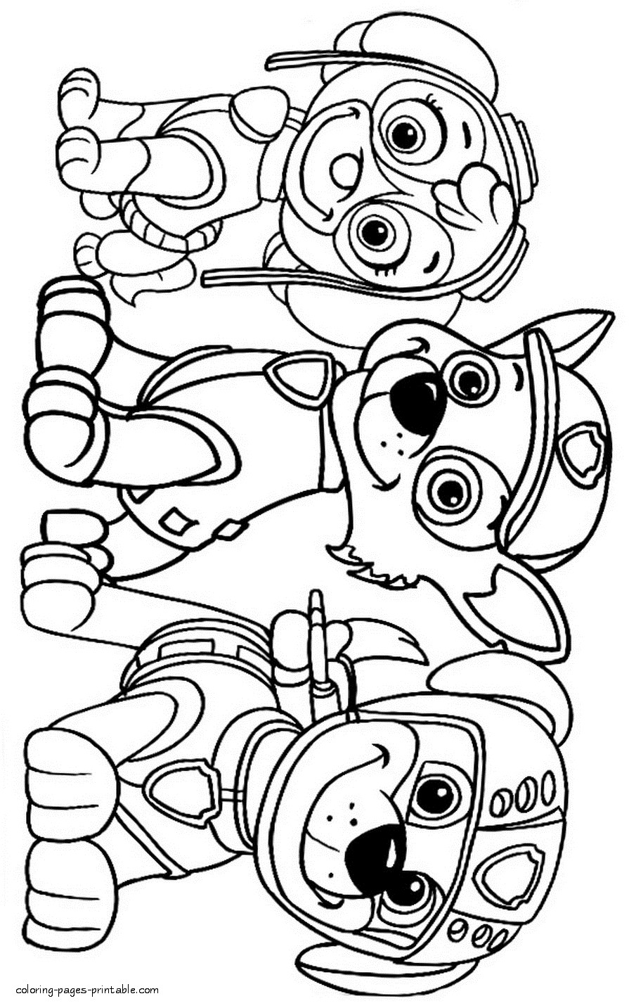 Free Paw Patrol Coloring Pages
 Color Pages Paw Patrol
