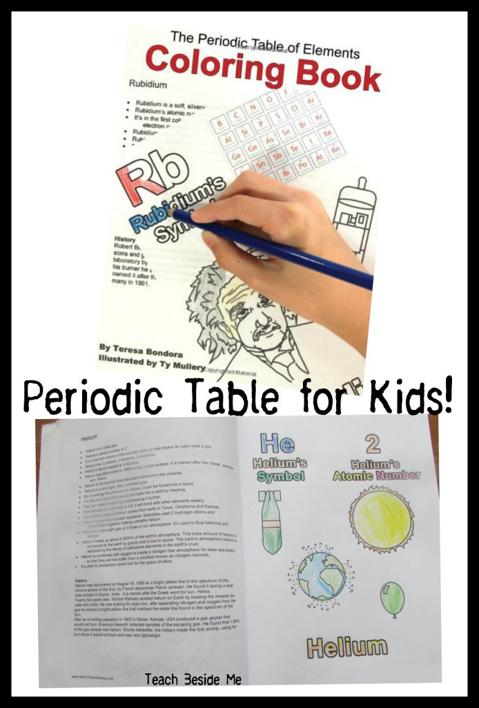 Free Periodic Table Coloring Book For Kids
 Learning the Periodic Table Teach Beside Me
