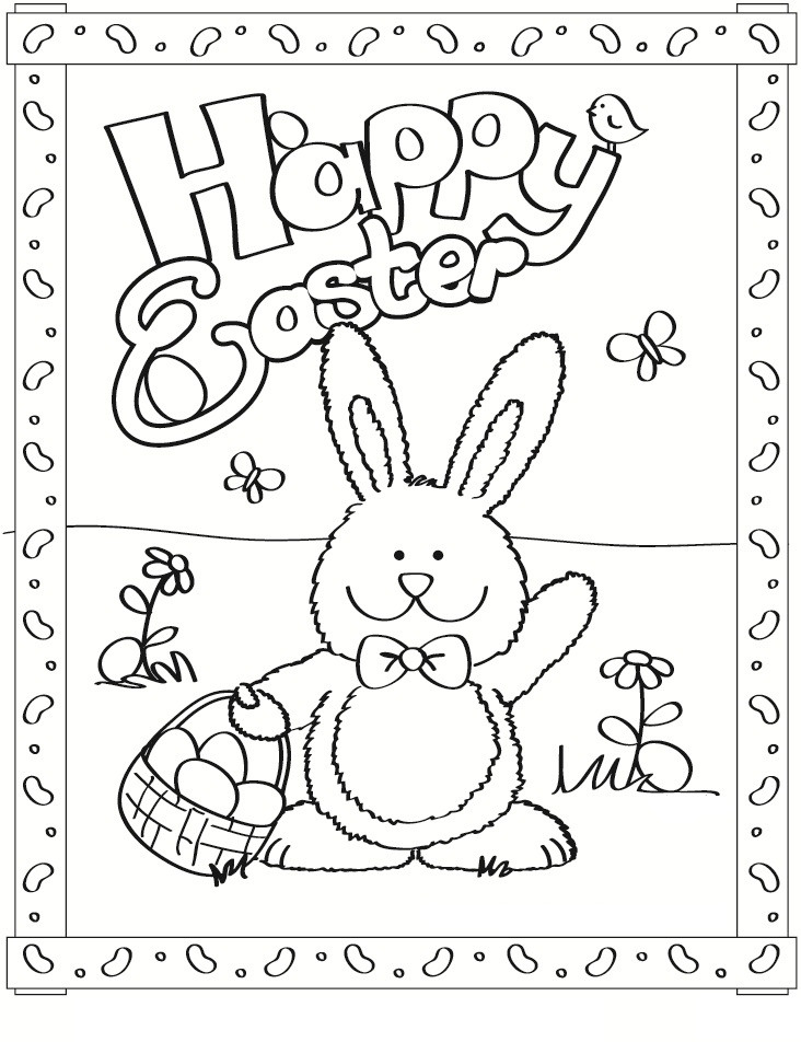 Free Preschool Coloring Sheets Easter
 Free Printable Easter Bunny Coloring Pages For Kids