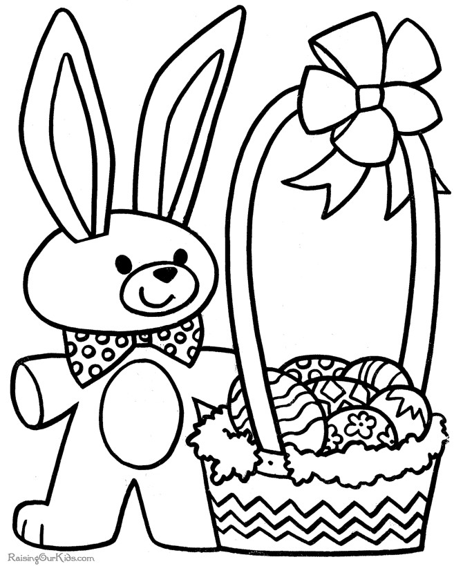 Free Preschool Coloring Sheets Easter
 Preschool coloring sheet for Easter 012