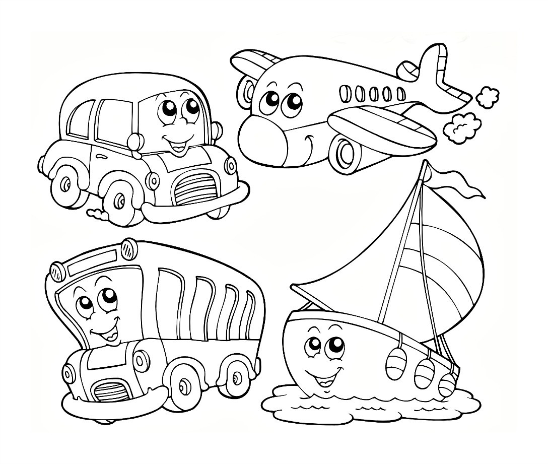 Free Preschool Coloring Sheets
 8 Best of Free Transportation Preschool Printable