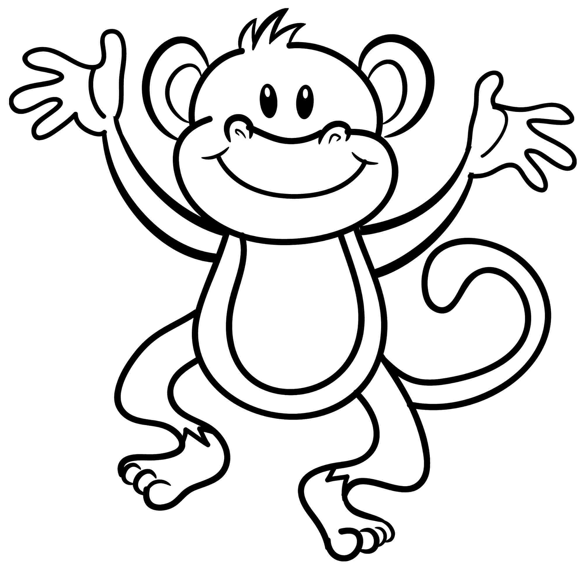 Free Preschool Coloring Sheets Of Monkeys
 7 Best of Printable Animal For