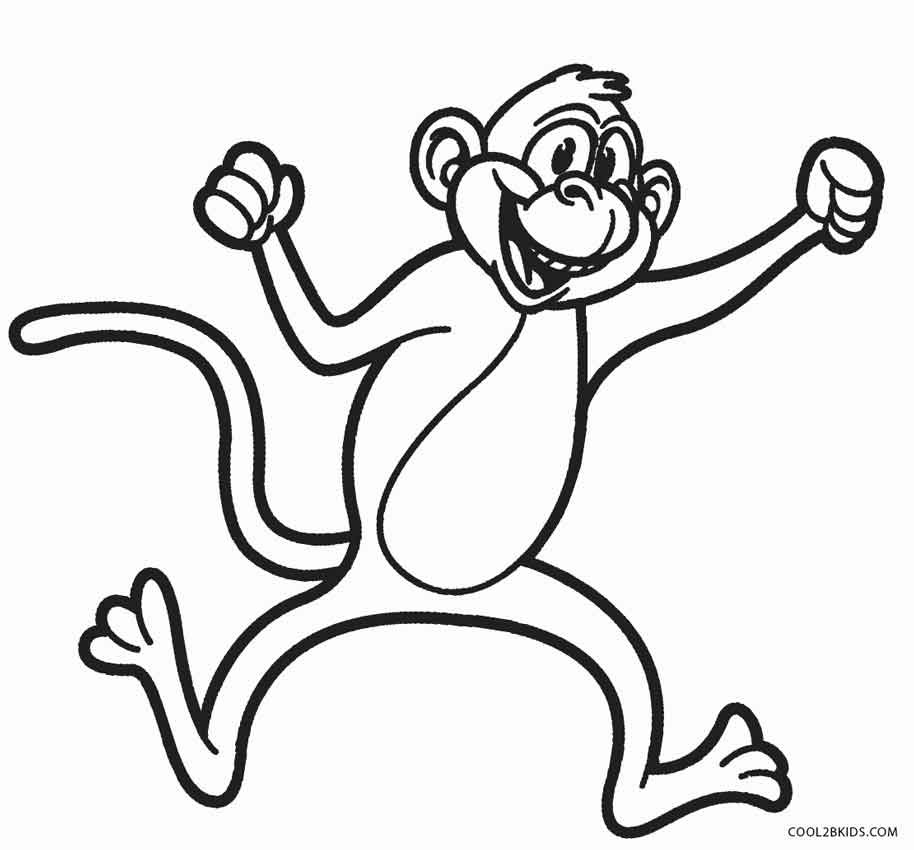 Free Preschool Coloring Sheets Of Monkeys
 Free Printable Monkey Coloring Pages for Kids