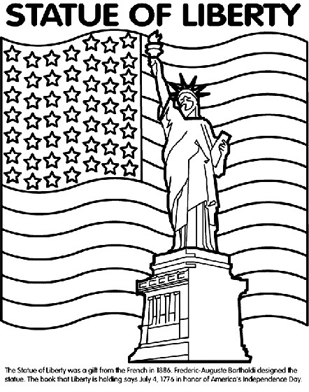 Free Preschool Coloring Sheets Of The Statue Of Liberty
 Statue of Liberty Coloring Page
