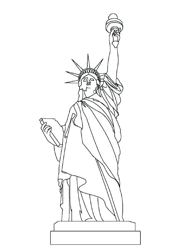 Free Preschool Coloring Sheets Of The Statue Of Liberty
 coloring Statue Liberty Coloring Sheets