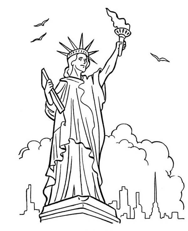 Free Preschool Coloring Sheets Of The Statue Of Liberty
 Great Bluebonkers Armed Forces Day in Statue of Liberty