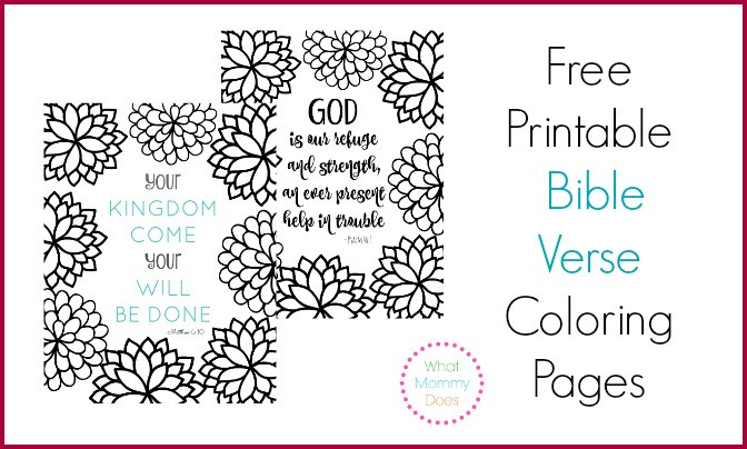 Free Printable Bible Coloring Pages With Scriptures
 Free Printable Bible Verse Coloring Pages with Bursting