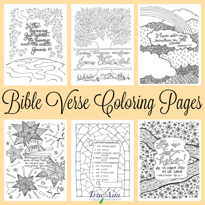 Free Printable Bible Coloring Pages With Scriptures
 6 Bible Verse Coloring Pages