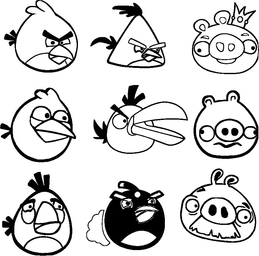 Free Printable Bird Coloring Pages
 Free Printable Angry Bird Coloring Pages For Kids