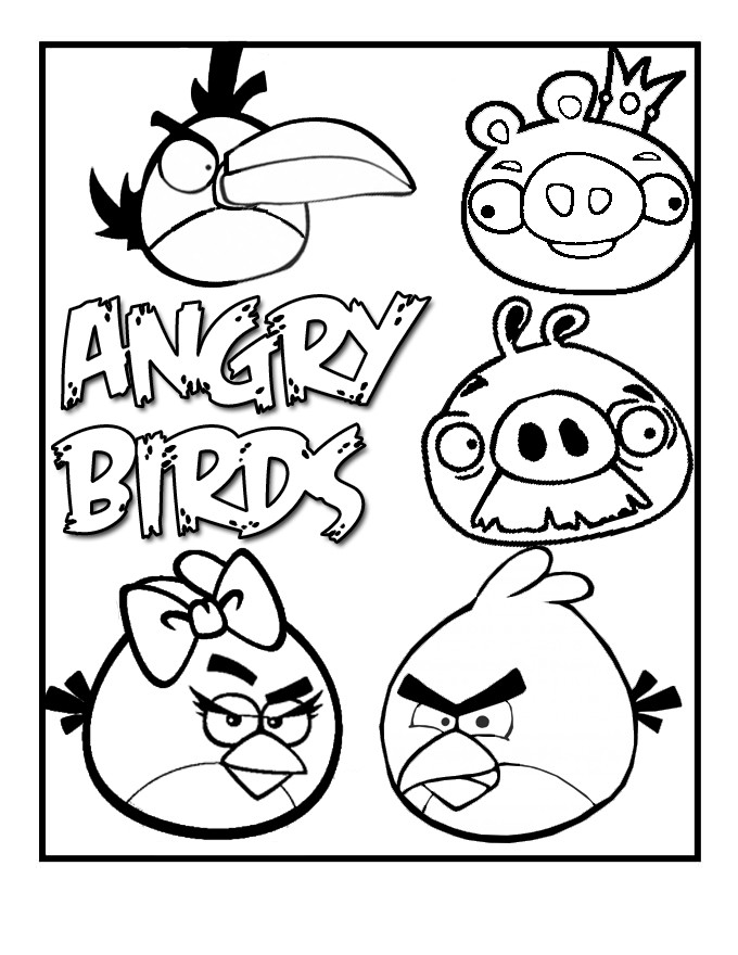 Free Printable Bird Coloring Pages
 Free Printable Angry Bird Coloring Pages For Kids