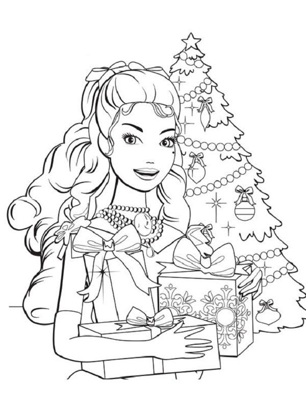 Free Printable Christmas Coloring Sheets For Girls
 coloring pages for girls to print out barbie tv trays