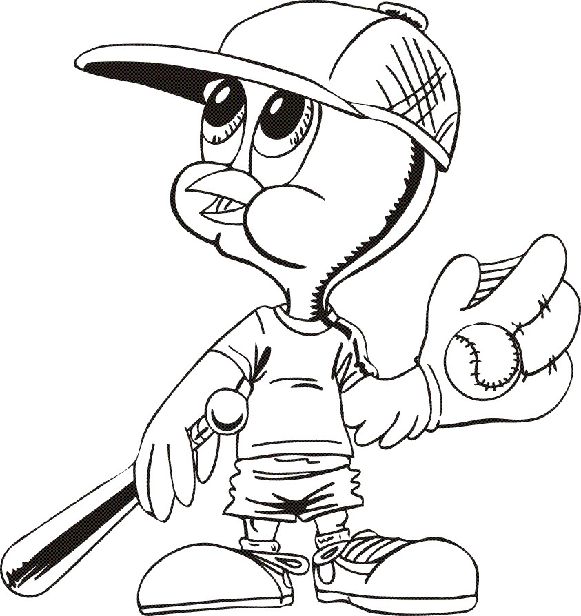 Free Printable Coloring Books For Toddlers
 Free Printable Baseball Coloring Pages for Kids Best