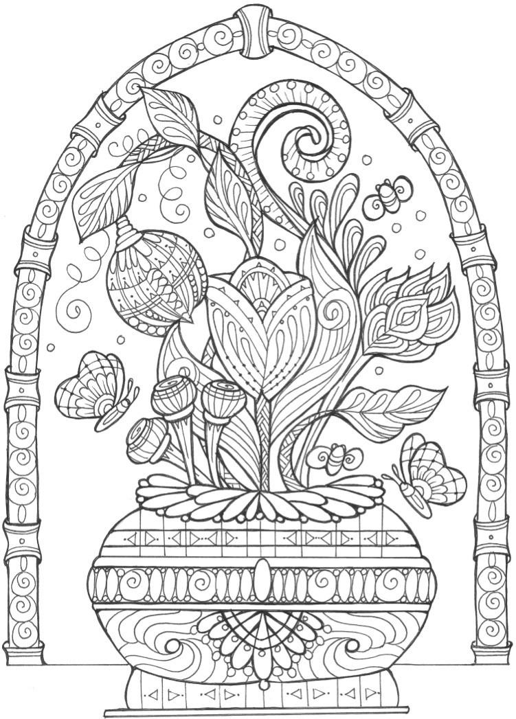 Best ideas about Free Printable Coloring Pages For Adults Only Pdf
. Save or Pin Vase of Flowers Adult Coloring Page Now.