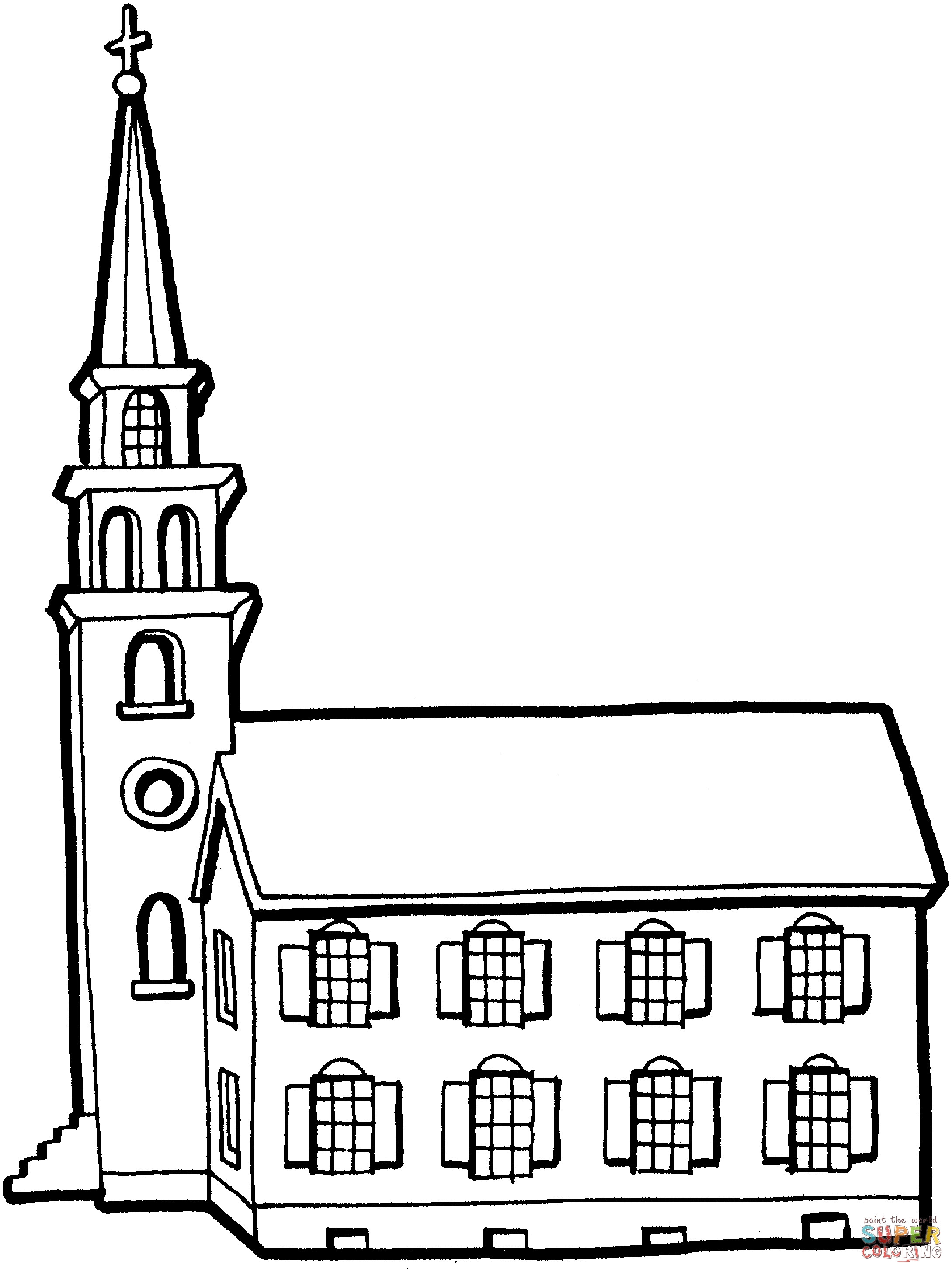 Free Printable Coloring Pages For Children'S Church
 Coloring Page A Church Interior design ideas