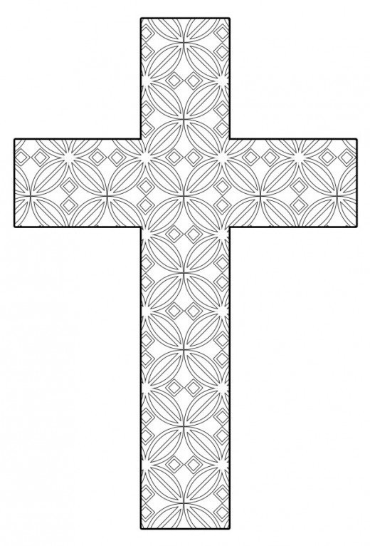 Free Printable Coloring Pages Of Crosses
 Free Printable Cross Coloring Pages