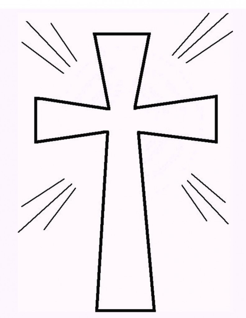 Free Printable Coloring Pages Of Crosses
 Free Printable Cross Coloring Pages What Mommy Does