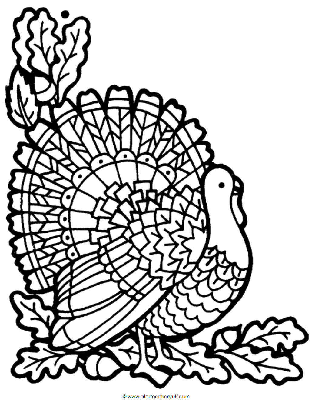 Free Printable Coloring Pages Turkey
 Turkey Coloring Page