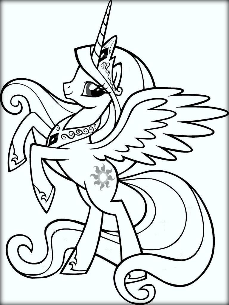 Free Printable Coloring Pages Unicorns
 Cute Unicorn Coloring Pages for Kids Color Zini