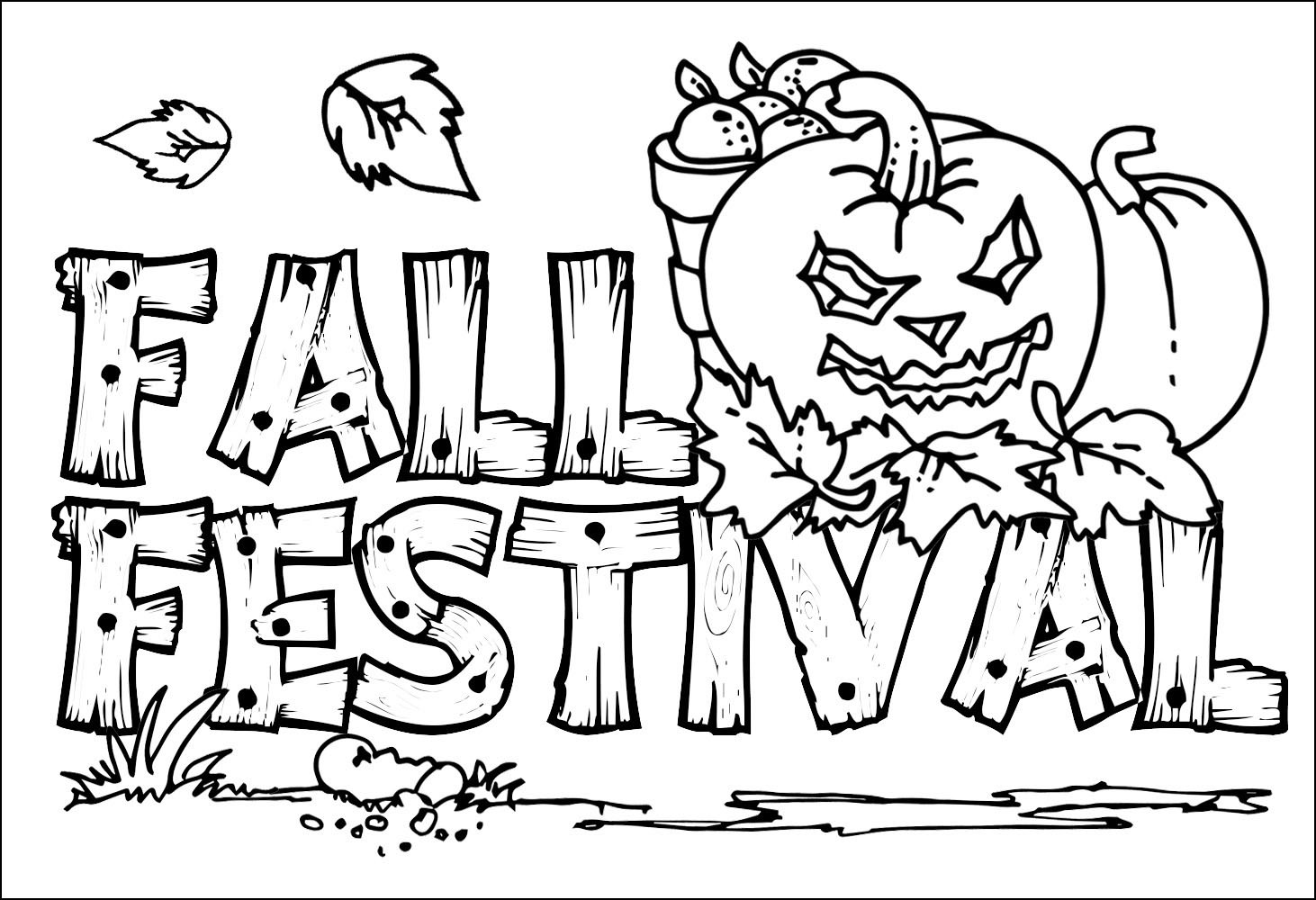 Free Printable Coloring Sheets Fall
 Fall Coloring Pages