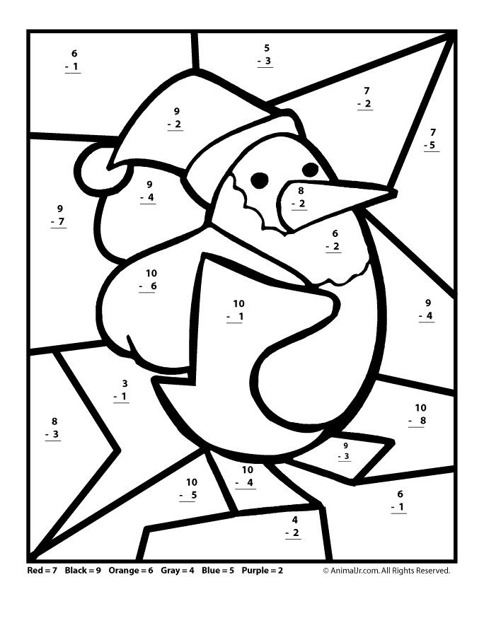 Free Printable Coloring Sheets For Gr.1
 Free Printable Christmas Math Worksheets Pre K 1st Grade