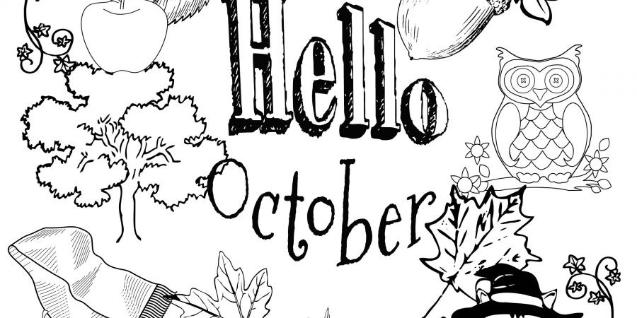 Free Printable Coloring Sheets For October
 October Coloring Pages To Print