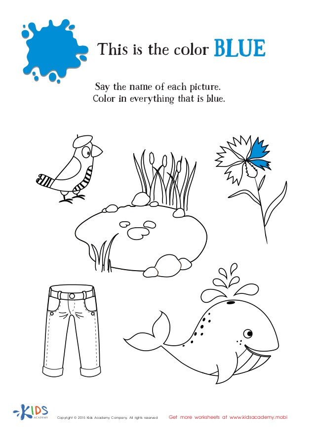 Best ideas about Free Printable Coloring Sheets For Preschoolers On The Color Blue
. Save or Pin Learning Color Blue for Toddlers and Preschool Now.