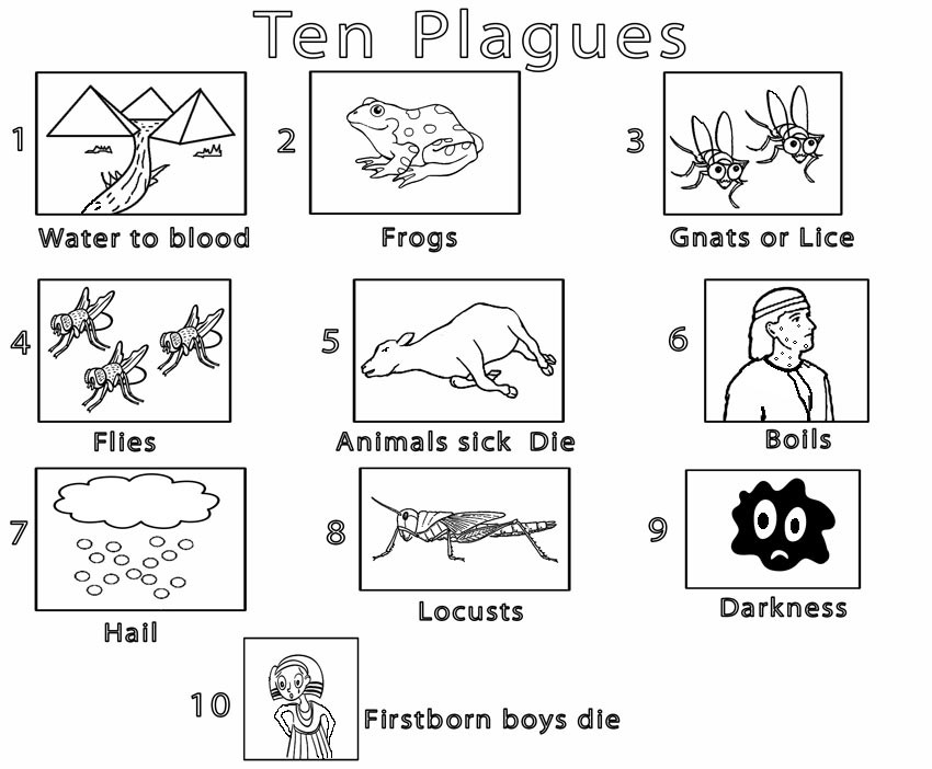 Free Printable Coloring Sheets For The 10 Plagues
 Printable Moses Coloring Pages For Kids