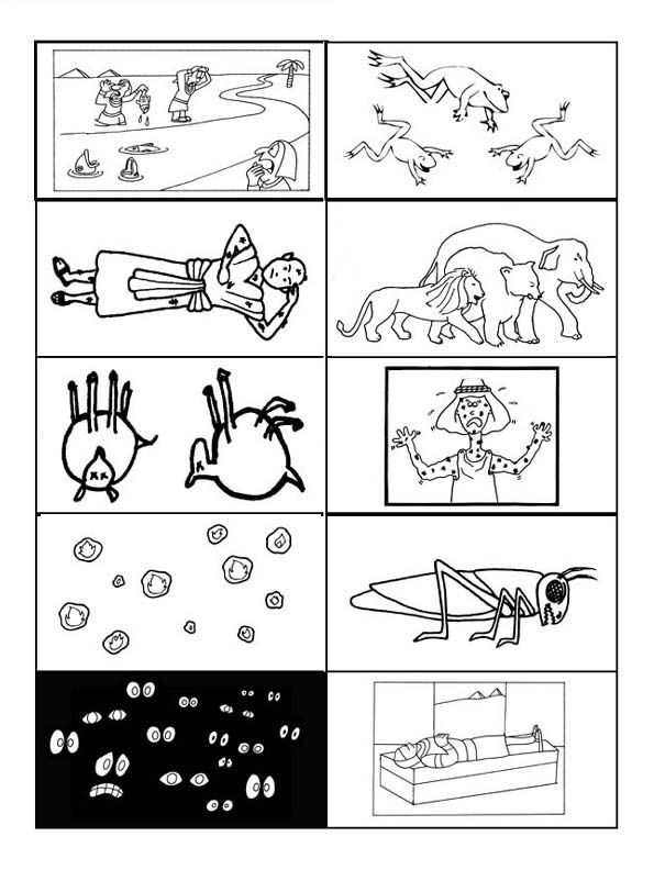 Free Printable Coloring Sheets For The 10 Plagues
 10 Plagues printable don t understand why the fourth