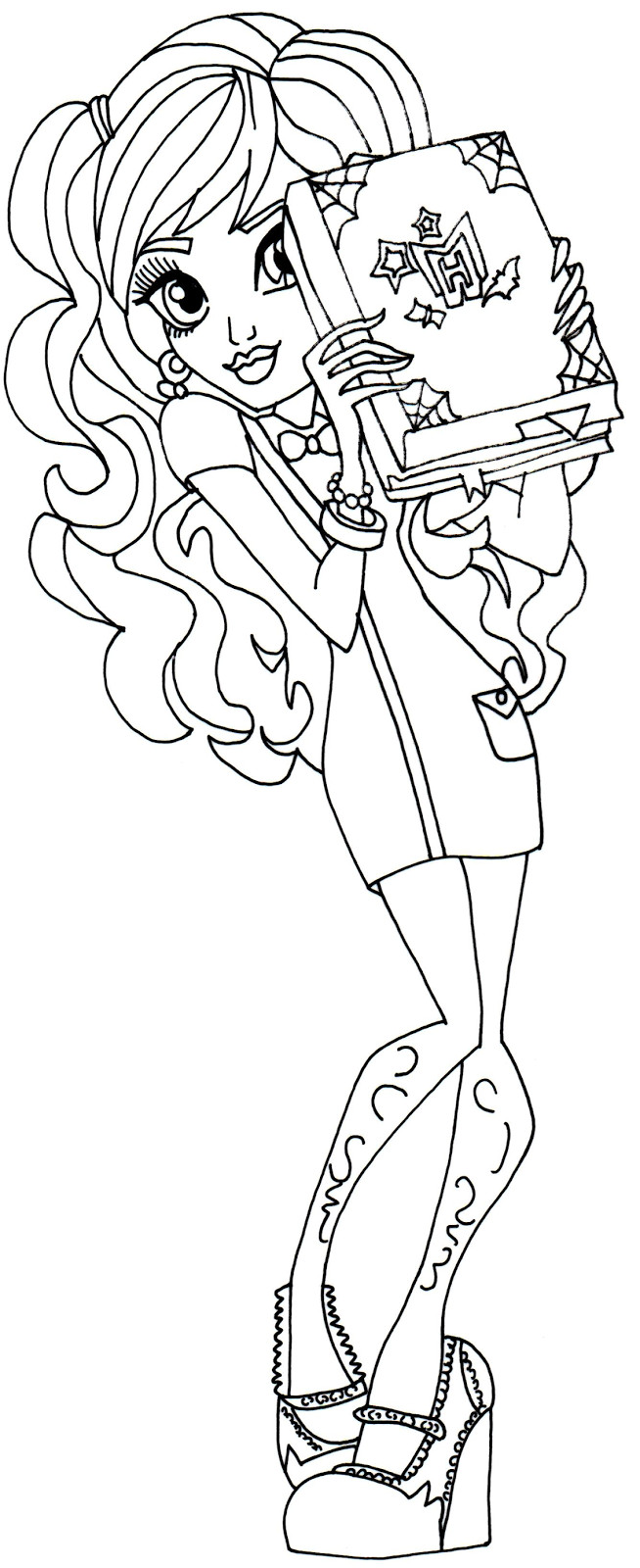 Free Printable Coloring Sheets Monster High
 Free Printable Monster High Coloring Pages January 2014
