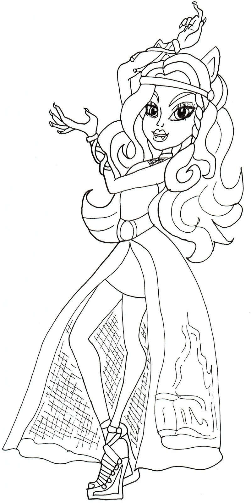 Free Printable Coloring Sheets Monster High
 Free Printable Monster High Coloring Pages June 2013