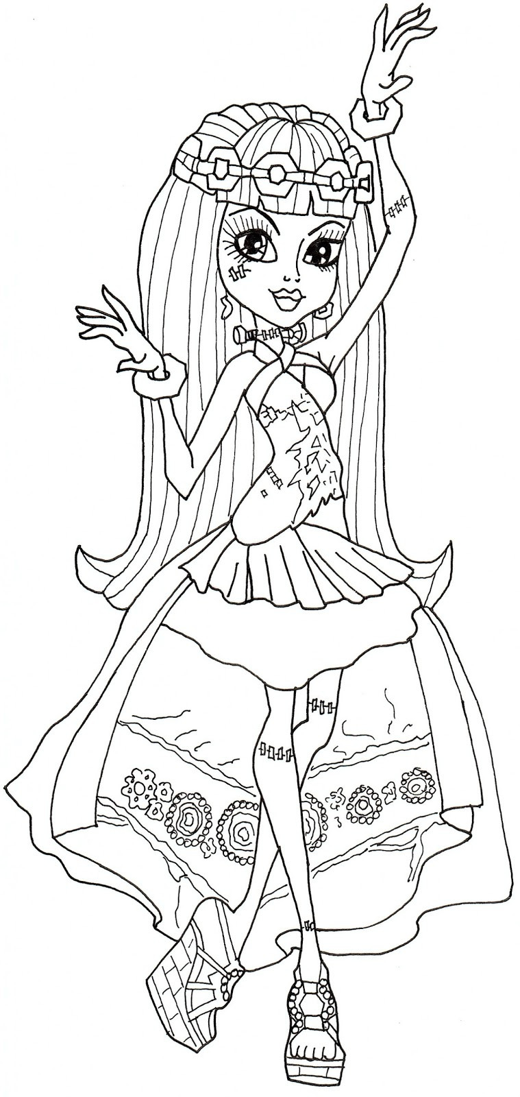 Free Printable Coloring Sheets Monster High
 Free Printable Monster High Coloring Pages June 2013